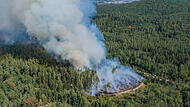 Waldbrand in Oberfranken: Mehrere tausend Quadratmeter in Flammen - Feuerwehrmann kollabiert