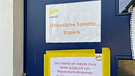 Aktuell ist die öffentliche Toilette zu. Aktuell ist die öffentliche Toilette zu.
