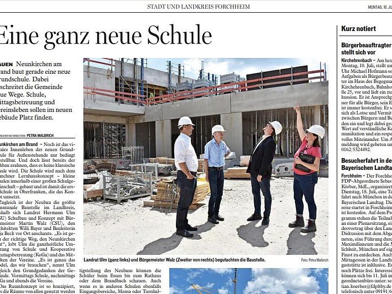 Eine Auswahl von Zeitungsartikeln des Fr&auml;nkischen Tags w&auml;hrend Hermann Ulms Amtszeit von 2014 bis heute.