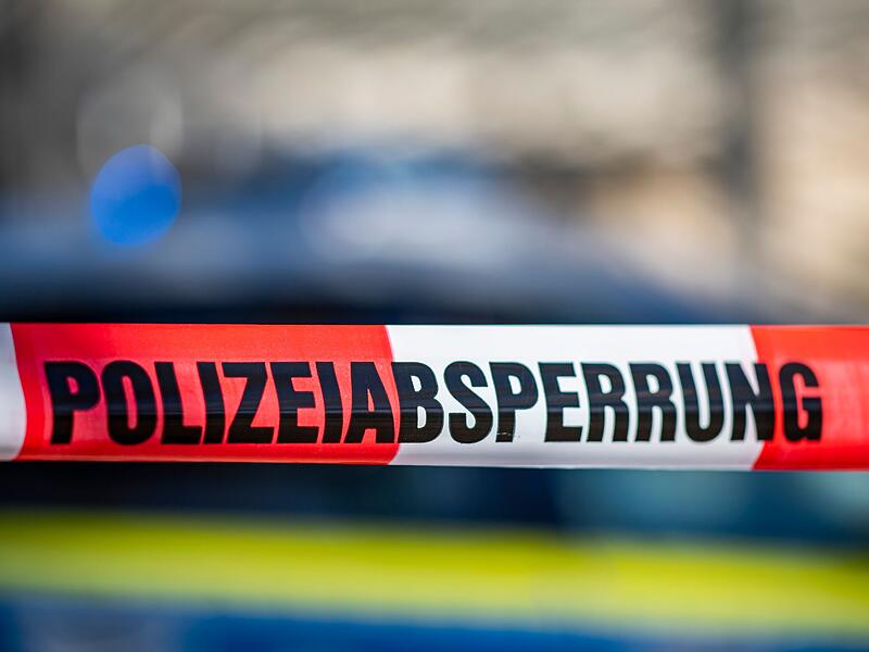 Absperrung der Polizei