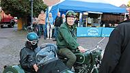 Alfons-Hausmann auf seinem früheren Polizeimotorrad