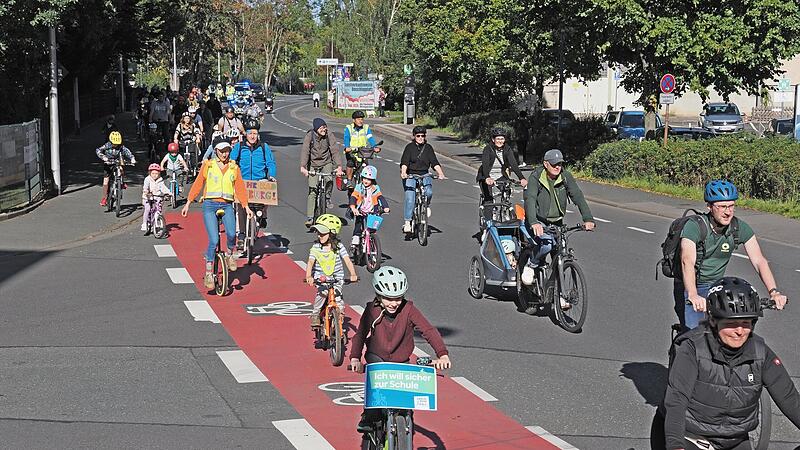Kinder-Fahrrad-Demo in Coburg Impressionen von Coburgs erster Kinder-Fahrrad-Demo