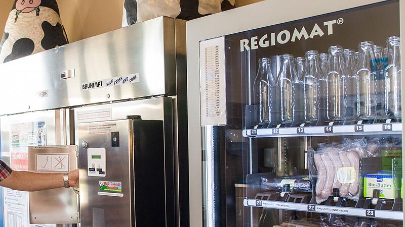 Verkaufscontainer Lebensmittel rund um die Uhr aus dem Automaten: In Nüdlingen will die Firma Faber Feinkost Verkaufscontainer aufstellen. Symbolbild: Patrick Pleul/dpa