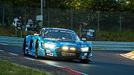 Christopher Haase fuhr im Scherer-Audi #1 in beiden Donnerstags-Training auf dem Nürburgring Bestzeit.