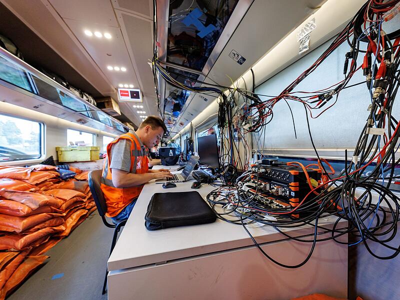 Italienischer Schnellzug Frecciarossa