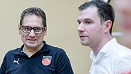 Gesellschafter Stefan Schraner (links)  im Gespräch mit Geschäftsführer Philipp Höhne.