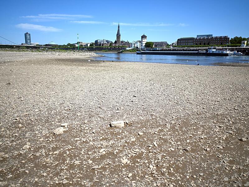Niedrigwasser im Rhein Niedrigwasser im Rhein