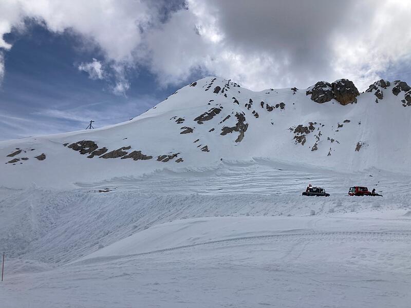 Bayerische Zugspitzbahn im Skigebiet