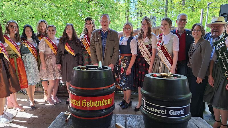 Luisa I. wird dieses Jahr von Produktköniginnen aus ganz Franken verabschiedet.