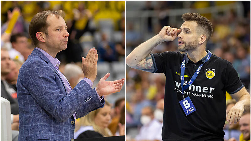 Coburgs Geschäftsführer Jan Gorr (li.) üernimmt bis Saisonende das Traineramt. Brian Ankersen (re.) wurde von seinen Aufgaben entbunden. Coburgs Geschäftsführer Jan Gorr (li.) üernimmt bis Saisonende das Traineramt. Brian Ankersen (re.) wurde von seinen Aufgaben entbunden.