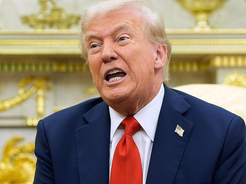 US-Präsident Donald Trump im Oval Office im Weißen Haus. Der umstrittene Staatschef ist der Erste, der seit zwei Jahren Bewegung in die Situation zwischen Israel und Hamas gebracht hat.