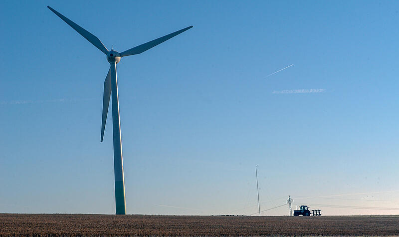 Das Sassendorfer Windrad ist die &auml;lteste Anlage im Landkreis Bamberg.