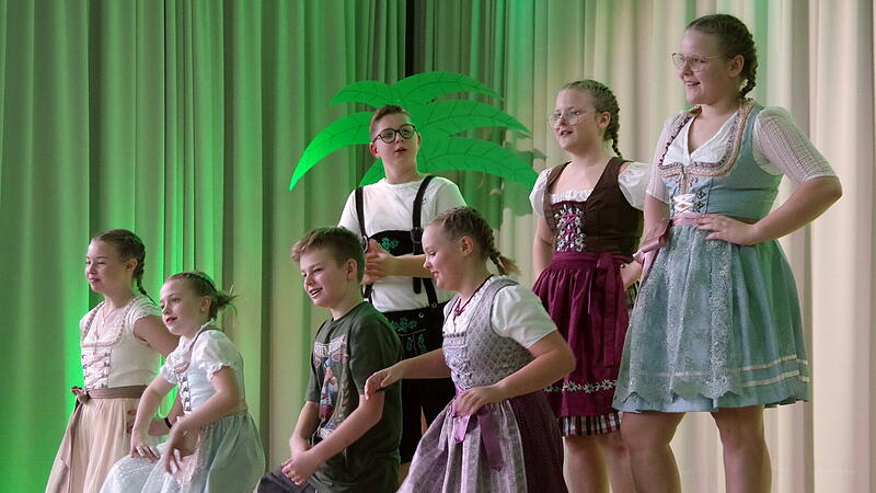 Die Youngsters frönten „Cordula Grün“.Kinder Zigeunerfasching Wilhelmsthal