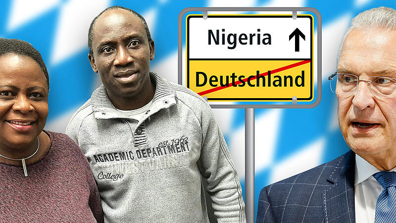 Das Ehepaar Lawani (links) m&ouml;chte in Herzogenaurach arbeiten. Innenminister Joachim Herrmann sagt: nein.