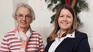 Monika Weigand (Vorsitzende OGV Wermerichshausen) übergab den Spendenbetrag an Katja Simon (BRK-Kreisverband Rhön-Grabfeld).