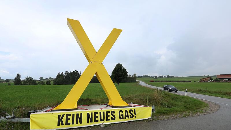 Aufbau der Gasbohr-Anlage in Reichling beginnt