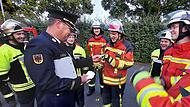 Die Freiwillige Feuerwehr h&auml;lt eine Leistungspr&uuml;fung ab.Forchheim & Fr&auml;nkische Schweiz