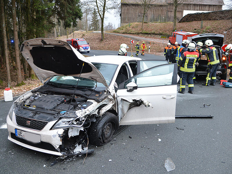 Der Seat-Fahrer untersch&auml;tzte die Kurve offenbar.