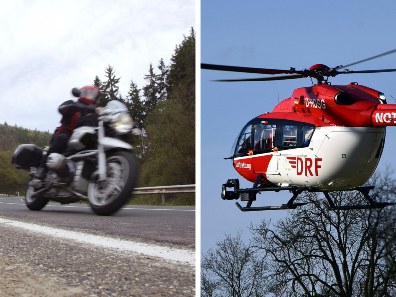 Fahrsch&uuml;ler (23) st&uuml;rzt mit Motorrad im Kreis Bamberg - verletzt im Krankenhaus