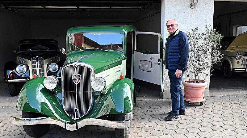 Er hat die Oldtimer-Ausfahrt von Vorkriegsautomobilen im Landkreis Bamberg auf die Beine gestellt: der Kfz-Meister Michael Güttler.