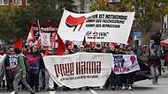 Demonstration für mutmaßliche Linksextremistin