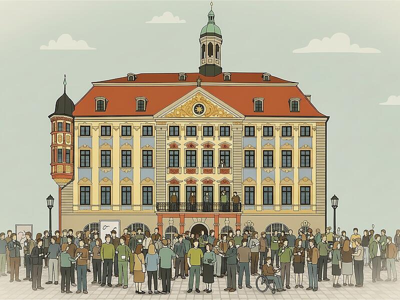 Der Andrang ist groß: Bis zu 400 Frauen und Männer könnten sich bei der Kommunalwahl im März 2026 um einen Platz im neuen Coburger Stadtrat bewerben. Der Stadtrat tagt im Coburger Rathaus.