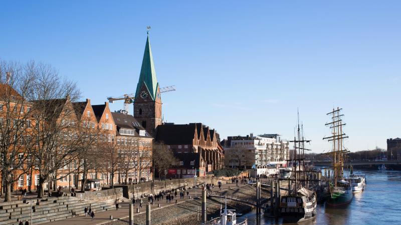 Weserpromenade in Bremen