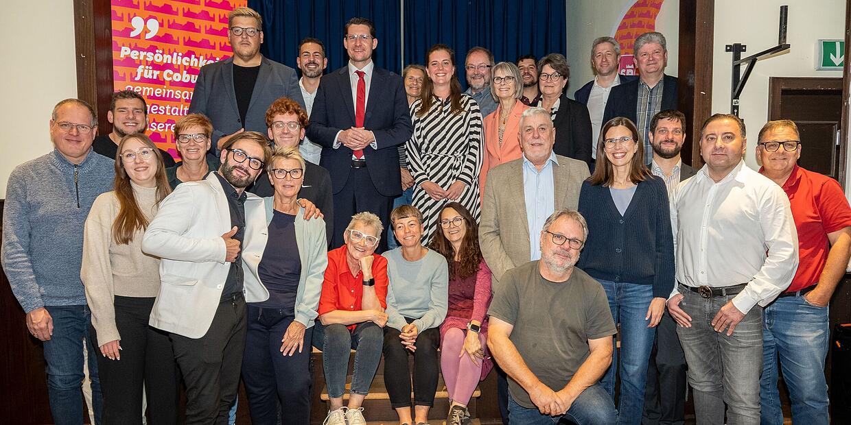 Mit dieser Liste zieht die Coburger SPD in die Stadtratswahl