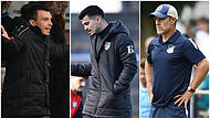 Wer hält die Klasse? Der FC Lichtenfels um Trainer Stefan Dietz, der Baiersdorfer SV mit Coach Hannes Decher und die DJK Dampfach mit Trainer Oliver Kröner sind noch im Rennen.