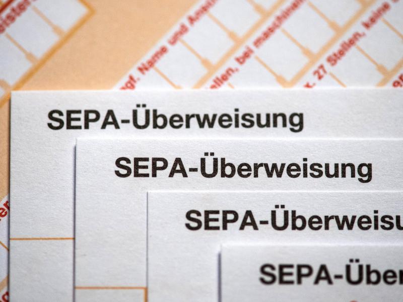 SEPA &Uuml;berweisung
