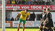 Patrick Görtler erzielte mit dem Pausenpfiff das 1:0 für die DJK Bamberg in Lichtenfels.