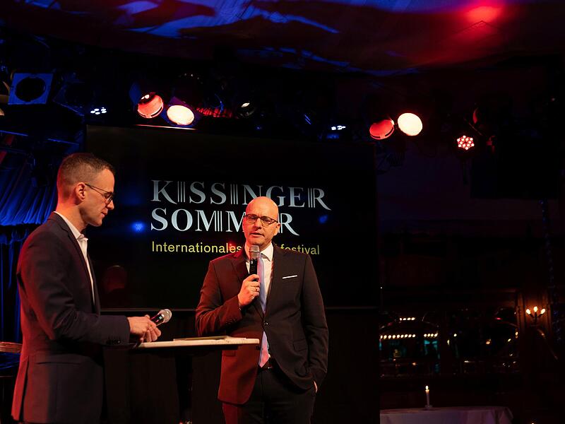 Intendant Alexander Steinbeis und Bad Kissingens Oberb&uuml;rgermeister Dirk Vogel