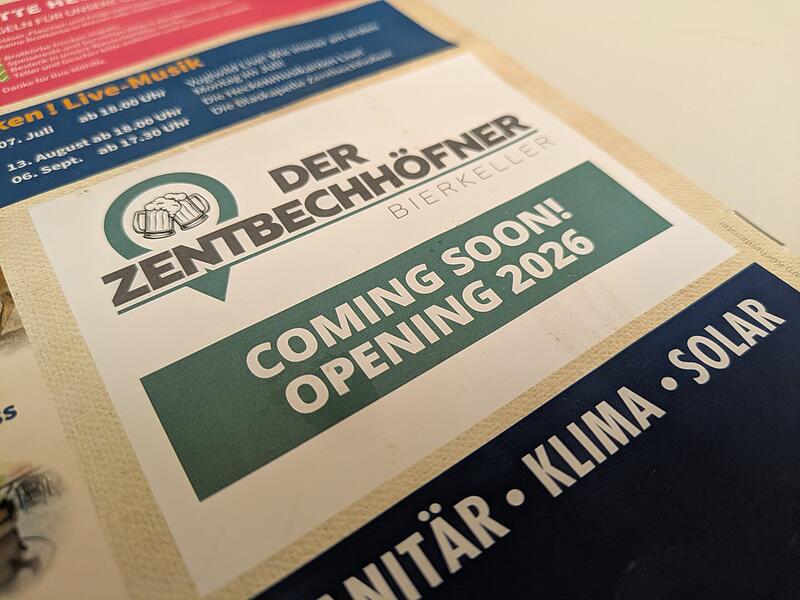 Im Fr&uuml;hjahr wollen die neuen Besitzer des Zentbechh&ouml;fner Keller nach intensiver Umbauphase und regionalem Bierangebot in die Kellersaison starten.