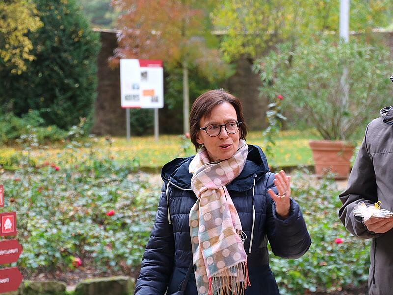 Ehreng&auml;ste des Saisonendes: Pfarrerin Barraud-Volk bei Danksagung