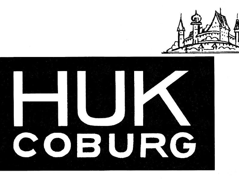Das heutige Logo der HUK Coburg ist sehr bekannt. Weniger bekannt d&uuml;rfte dieses Logo aus dem Jahr 1955 sein - aber auch schon damals war die Veste ein wichtiger Bestandteil.