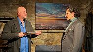 Arnd R&uuml;hlmann (l.) und Martin Habermeyer in Eric-Emmanuel Schmitts Drama &bdquo;Enigma&ldquo; im Nana-Theater in Bamberg