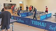 Mit einem Tischtennisturnier wurde der Jubiläumsnachmittag begangen.