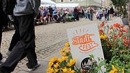 Stadtfest Bad Brückenau 2023 Der Auftakt des Bad Brückenauer Stadtfestes findet traditionell am Freitagabend auf dem Marktplatz statt. Das Foto zeigt den Eröffnungsabend 2023.