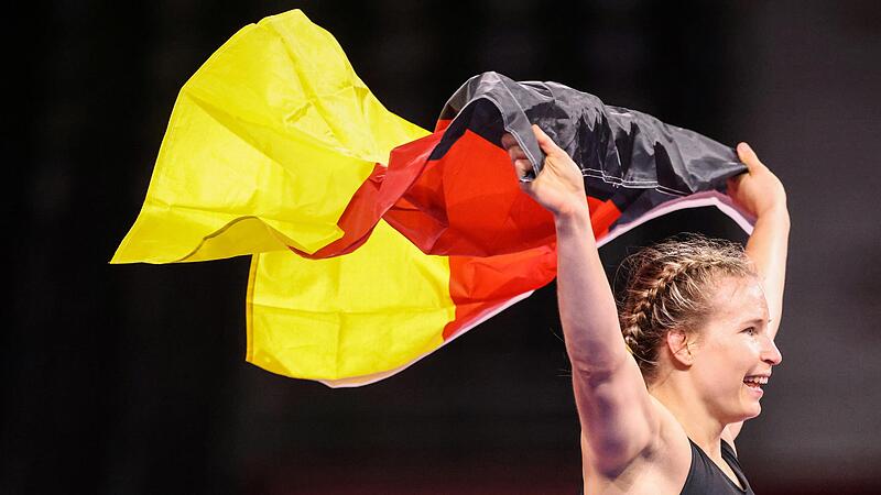 Alina Rotter-Focken sicherte den deutschen Ringerinnen die erste Olympia-Medaille überhaupt.