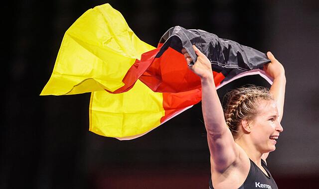 Alina Rotter-Focken sicherte den deutschen Ringerinnen die erste Olympia-Medaille überhaupt. Alina Rotter-Focken sicherte den deutschen Ringerinnen die erste Olympia-Medaille überhaupt.