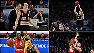 Karsta Tadda spielte außer für Bamberg noch im Trikot von Ratiopharm Ulm (oben links), der Gießen 46ers (oben rechts), der EWE Baskets Oldenburg (unten links) und  der Telekom Baskets Bonn (unten rechts).