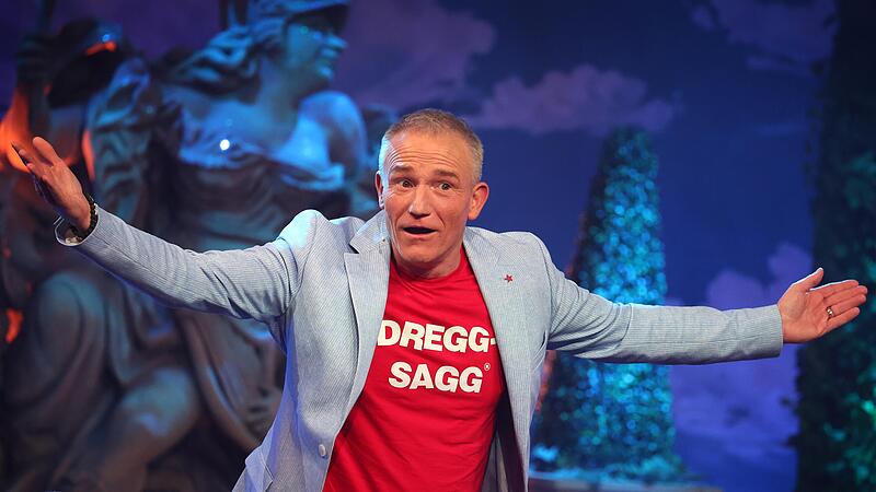 „Dreggsagg“ Michl Müller aus Garitz (Lkr. Bad Kissingen) setzte wieder den Schlusspunkt bei der TV-Sendung „Fastnacht in Franken“.