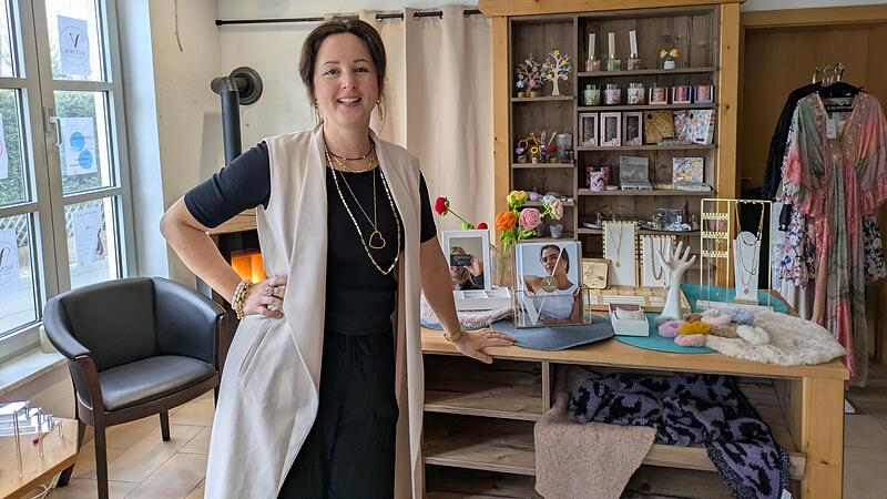 Tonja Roske in ihrem neuen Laden in der Hauptstra&szlig;e in Wiesenthau.Forchheim & Fr&auml;nkische Schweiz