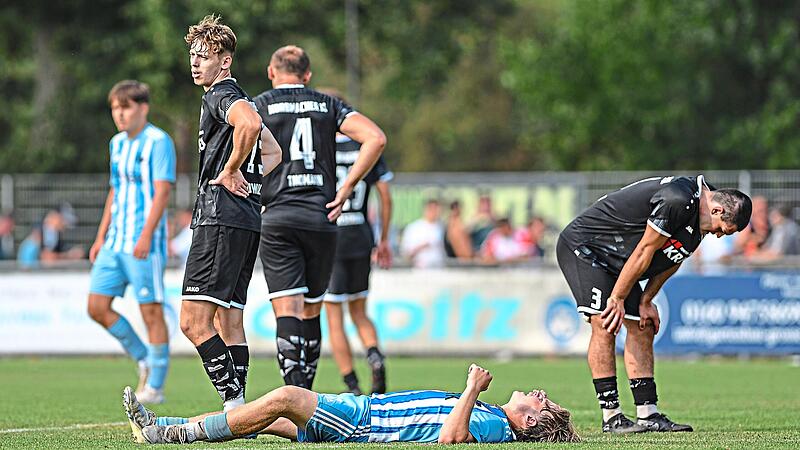 Mit dem 2:2 im Derby waren sowohl die Sander (in schwarzen Trikots) als auch die Knetzgauer (in Blau-Weiß) nicht zufrieden. Im Heimspiel gegen den TSV Ettleben will die Korbmacher-Elf wieder drei Punkte holen.Ryan Evans Mit dem 2:2 im Derby waren sowohl die Sander (in schwarzen Trikots) als auch die Knetzgauer (in Blau-Weiß) nicht zufrieden. Im Heimspiel gegen den TSV Ettleben will die Korbmacher-Elf wieder drei Punkte holen.Ryan Evans