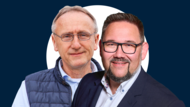 Sie waren beide B&uuml;rgermeisterkandidaten: G&uuml;nther Geyer (UWGH, links) und Sven Berwein (Junge Liste) werden in H&ouml;chstadt als potenzielle stellvertretende B&uuml;rgermeister gehandelt.