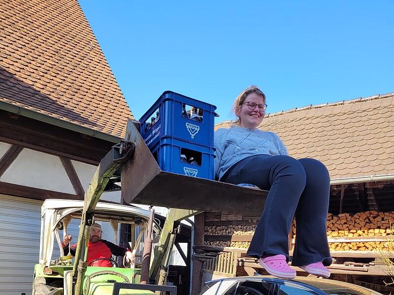 Ein Stammkunde der Brauerei Witzgall in Hallerndorf hat mehr aufgeladen als die beiden K&auml;sten Bier.