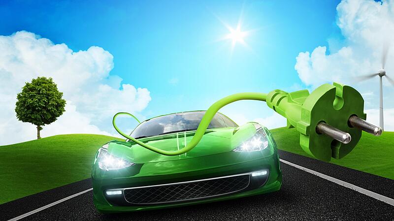 Kann ganz schön grün sein, so ein E-Auto.