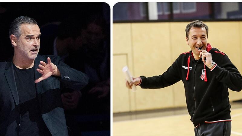 Dirk Bauermann (l.) trainierte die Bamberger von 2001 bis 2008, Luca Banchi 2018 nur f&uuml;r drei Monate.