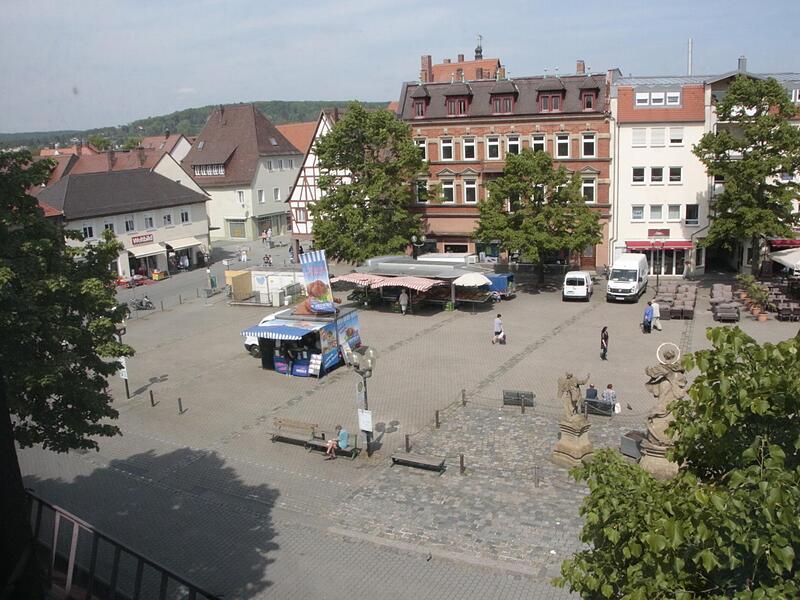 Eine Luftaufnahme vom Paradeplatz aus dem Jahr 2016.Forchheim & Fr&auml;nkische Schweiz