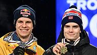 Andreas Wellinger und Marius Lindvik.